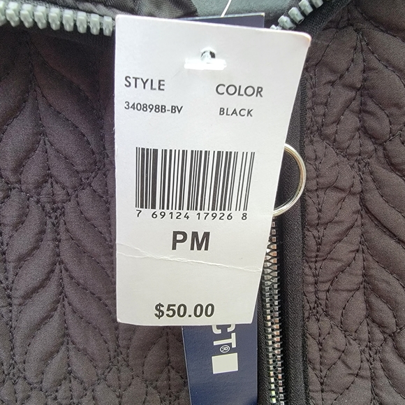 Architect Petites Black Quilted Vest Med NWT - Picture 3 of 6